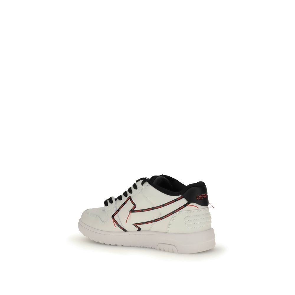 Off-White Genähte Pfeil-Sneakers