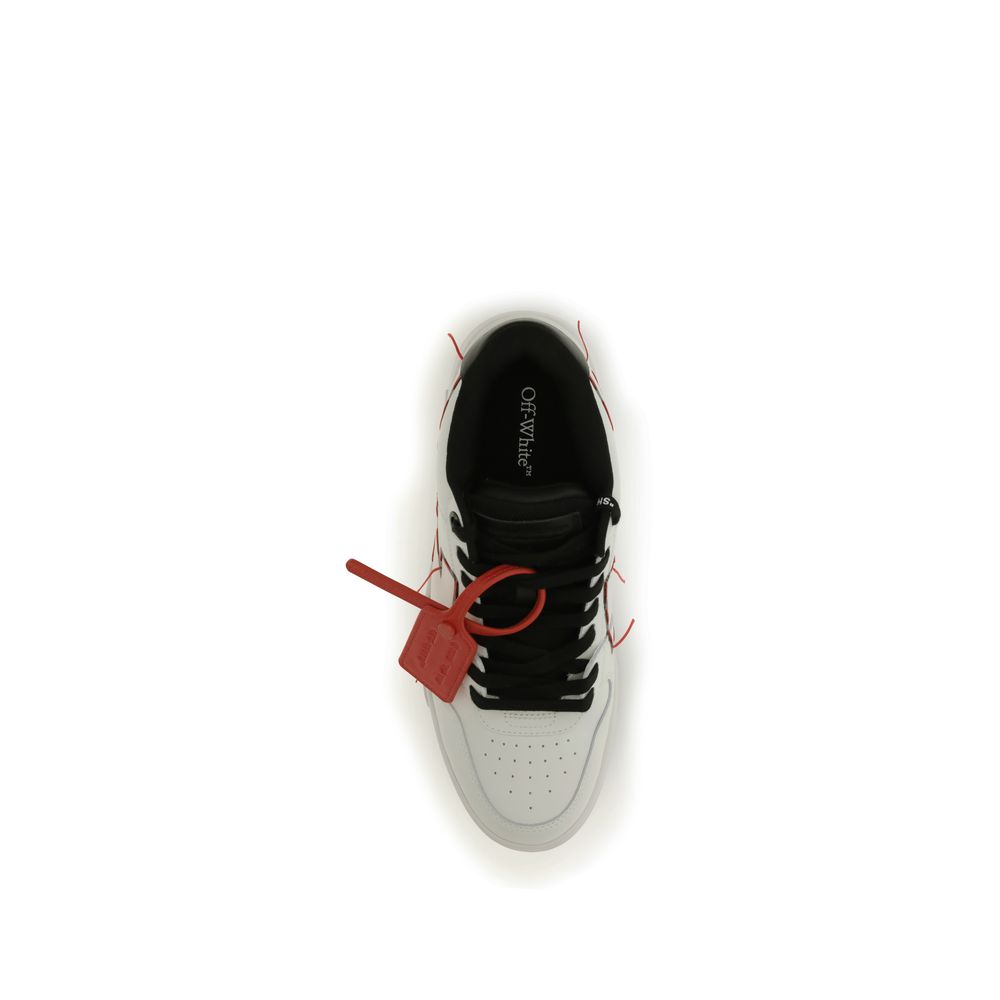 Off-White Genähte Pfeil-Sneakers
