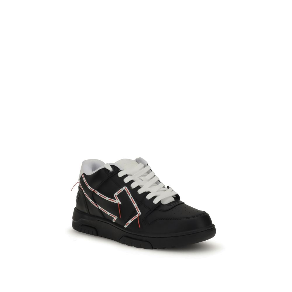 Off-White Genähte Pfeil-Sneakers