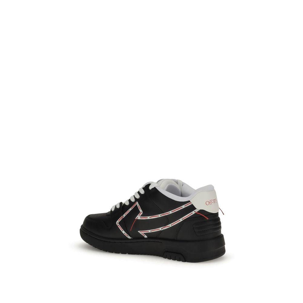Off-White Genähte Pfeil-Sneakers