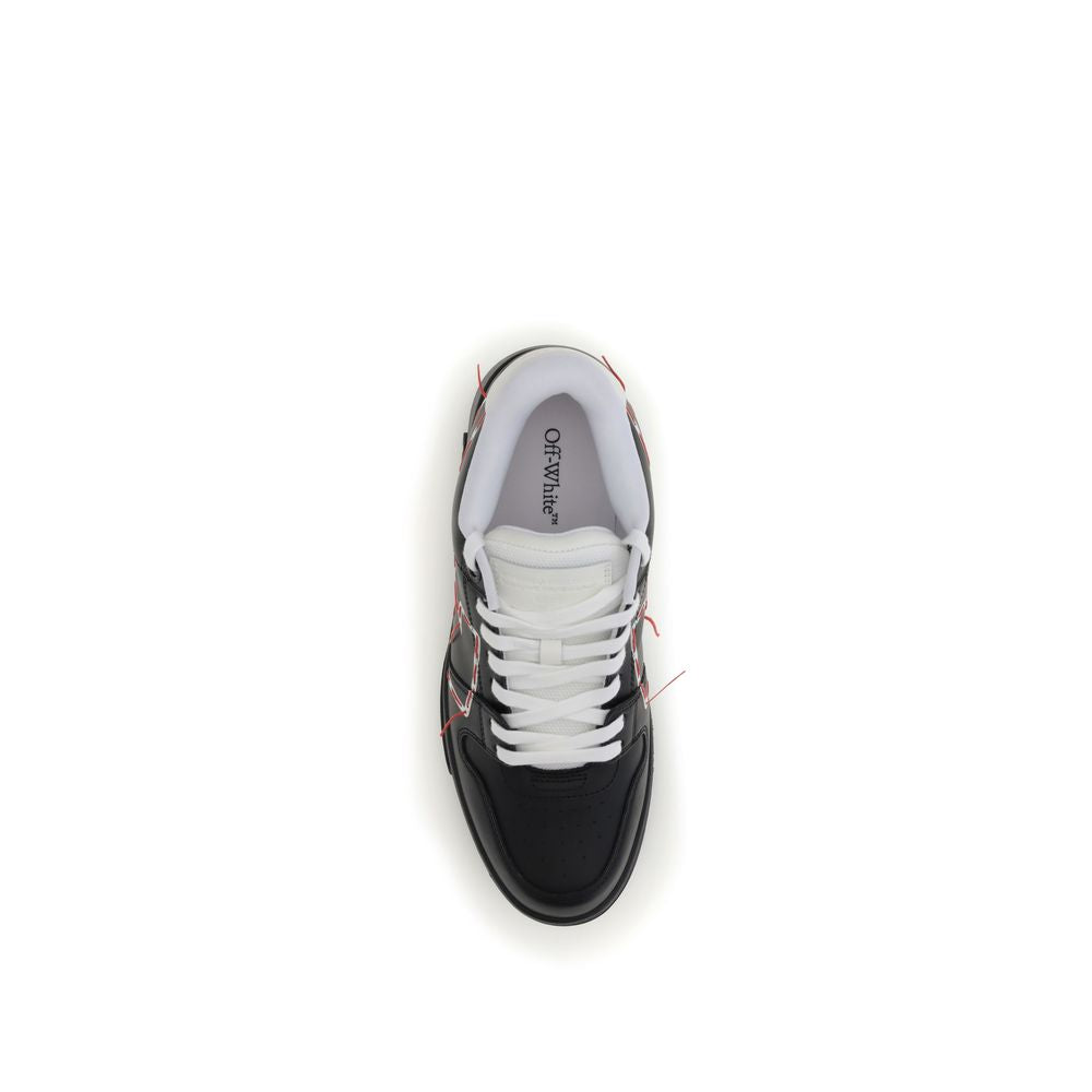 Off-White Genähte Pfeil-Sneakers