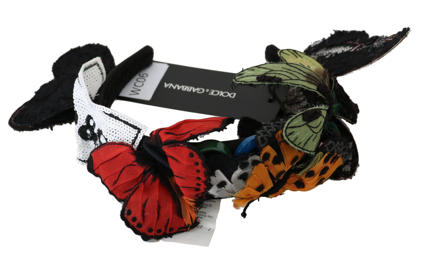 Dolce & Gabbana Tiara Floral Schmetterling Pailletten Diadem Stirnband