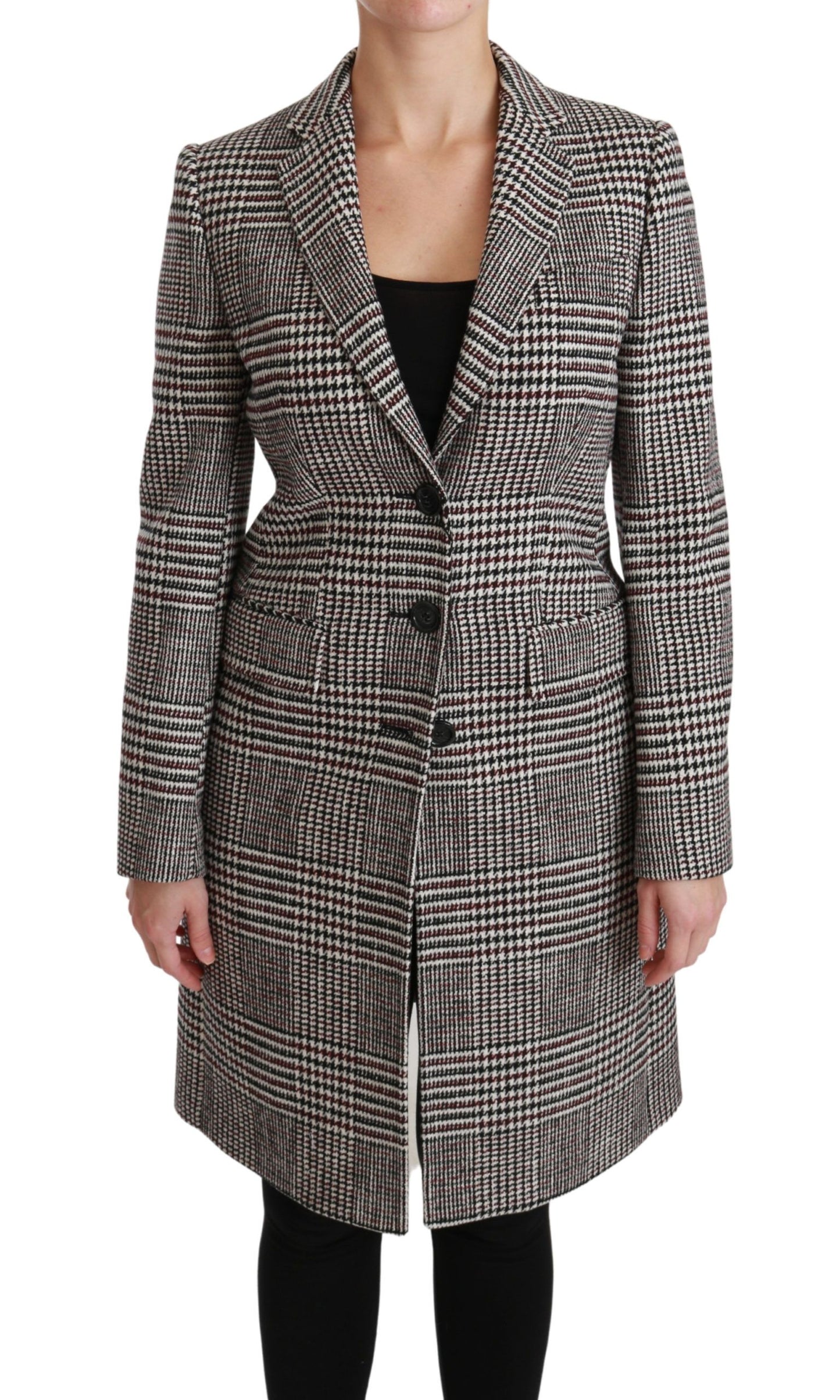 Dolce & Gabbana Multicolor Trench Knielange Jacke Mantel