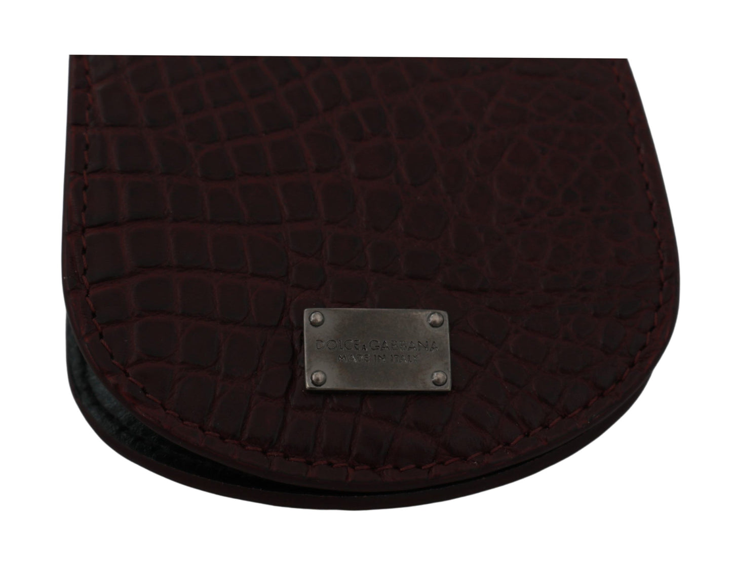 Dolce & Gabbana Brauner Exotenhaut-Taschenkondom-Etui-Halter