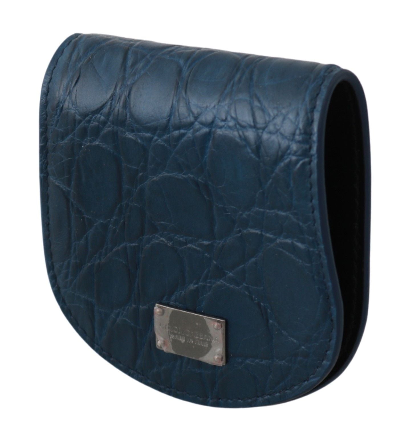 Dolce & Gabbana Blaue Ledertasche mit Kondomhalter
