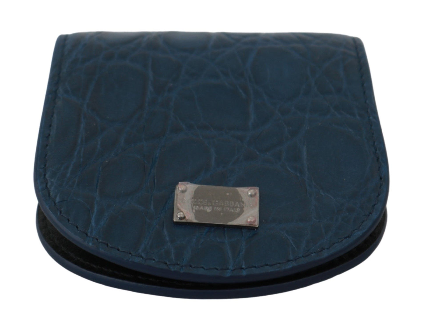Dolce & Gabbana Blaue Ledertasche mit Kondomhalter