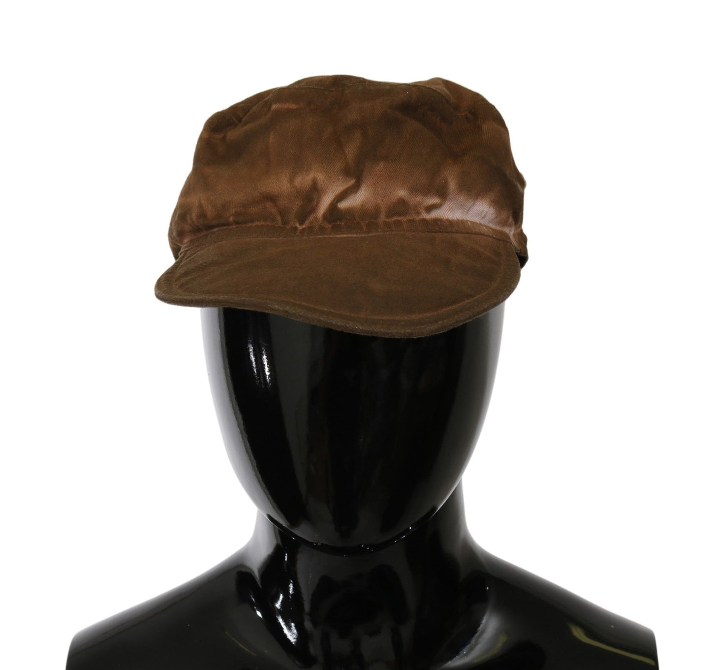 Costume National Brauner Newsboy Beret Cabbie Fedora Hut