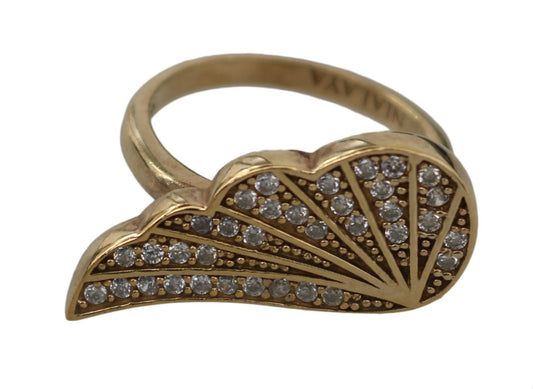 Nialaya Gold Wing Klar CZ 925 Silber Authentisch Frauen