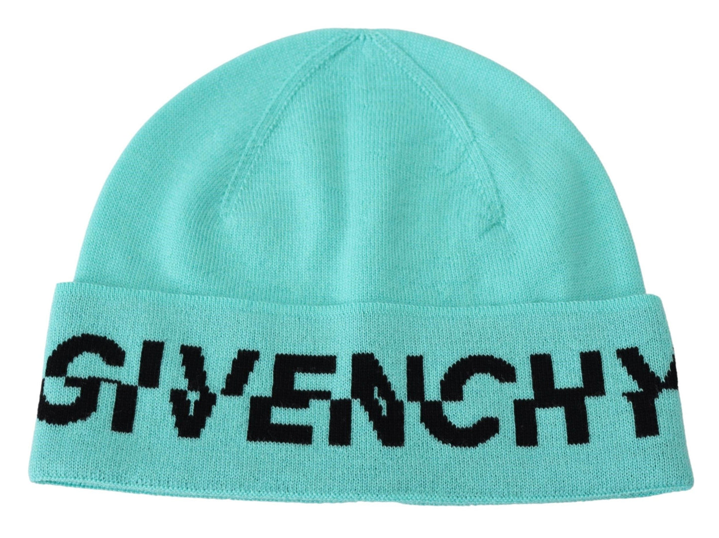 Givenchy Grüne Wollmütze Unisex Logo Hut
