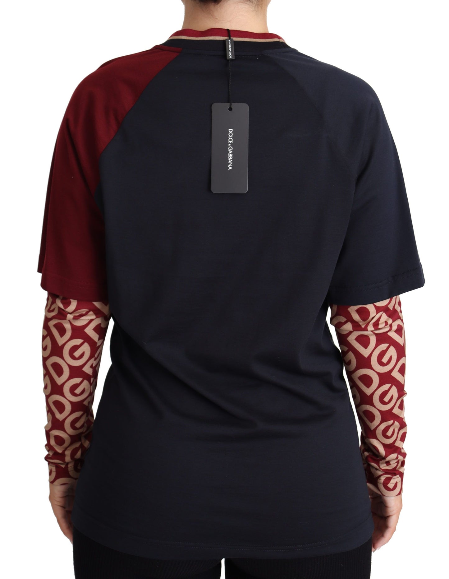 Dolce & Gabbana Multicolor Royals Pullover mit Rundhalsausschnitt