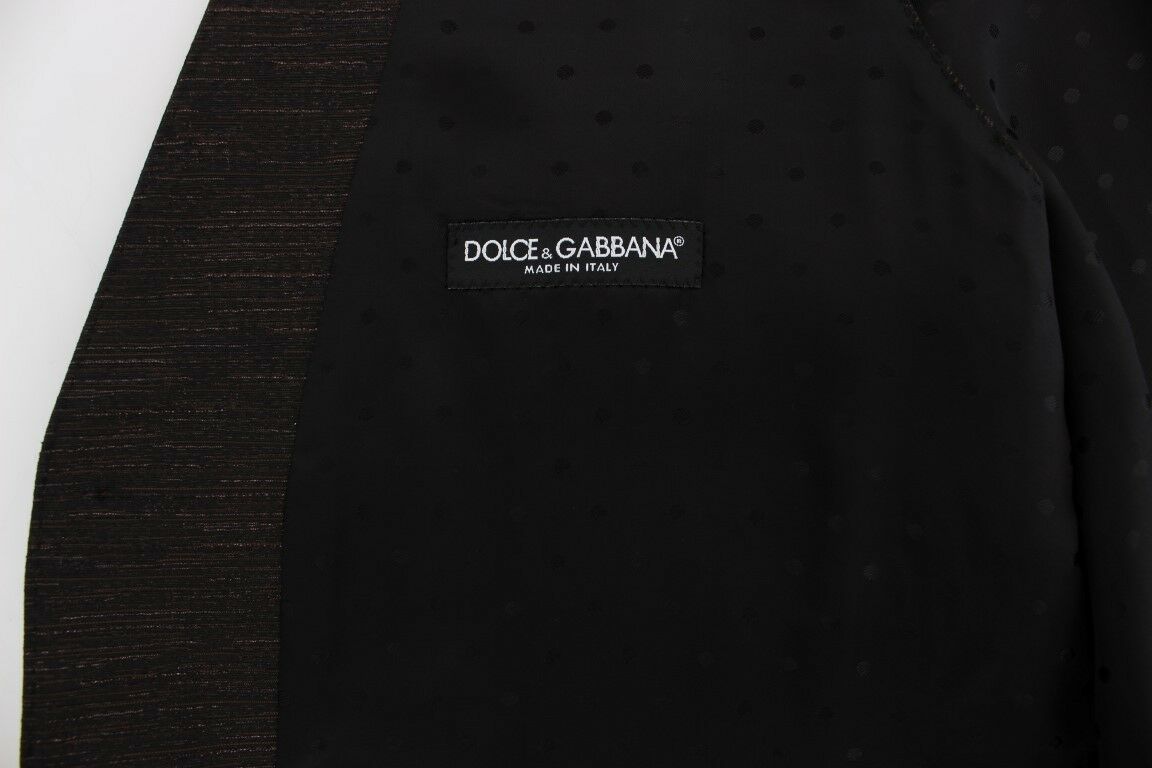 Dolce & Gabbana Schwarzes Woll-Logo-Kleid Gilet Vest