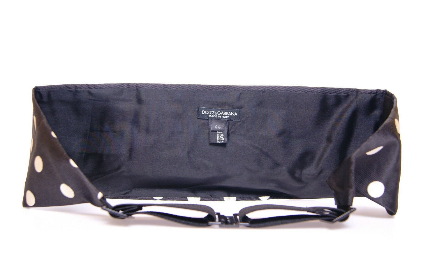 Dolce & Gabbana Schwarzer Smoking Kummerbundgürtel mit Taille