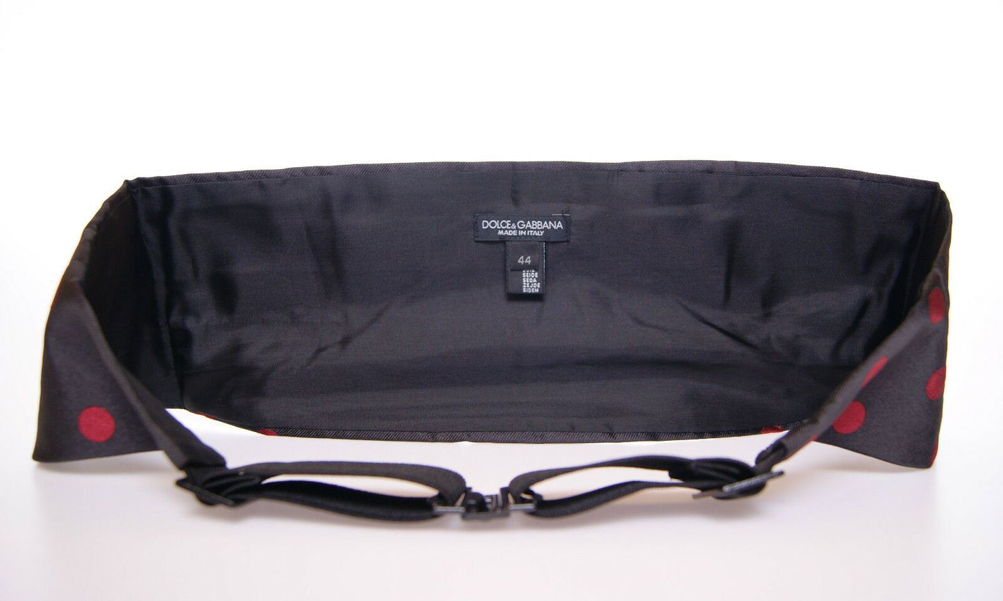 Dolce & Gabbana Schwarzer Smoking Kummerbundgürtel mit Taille