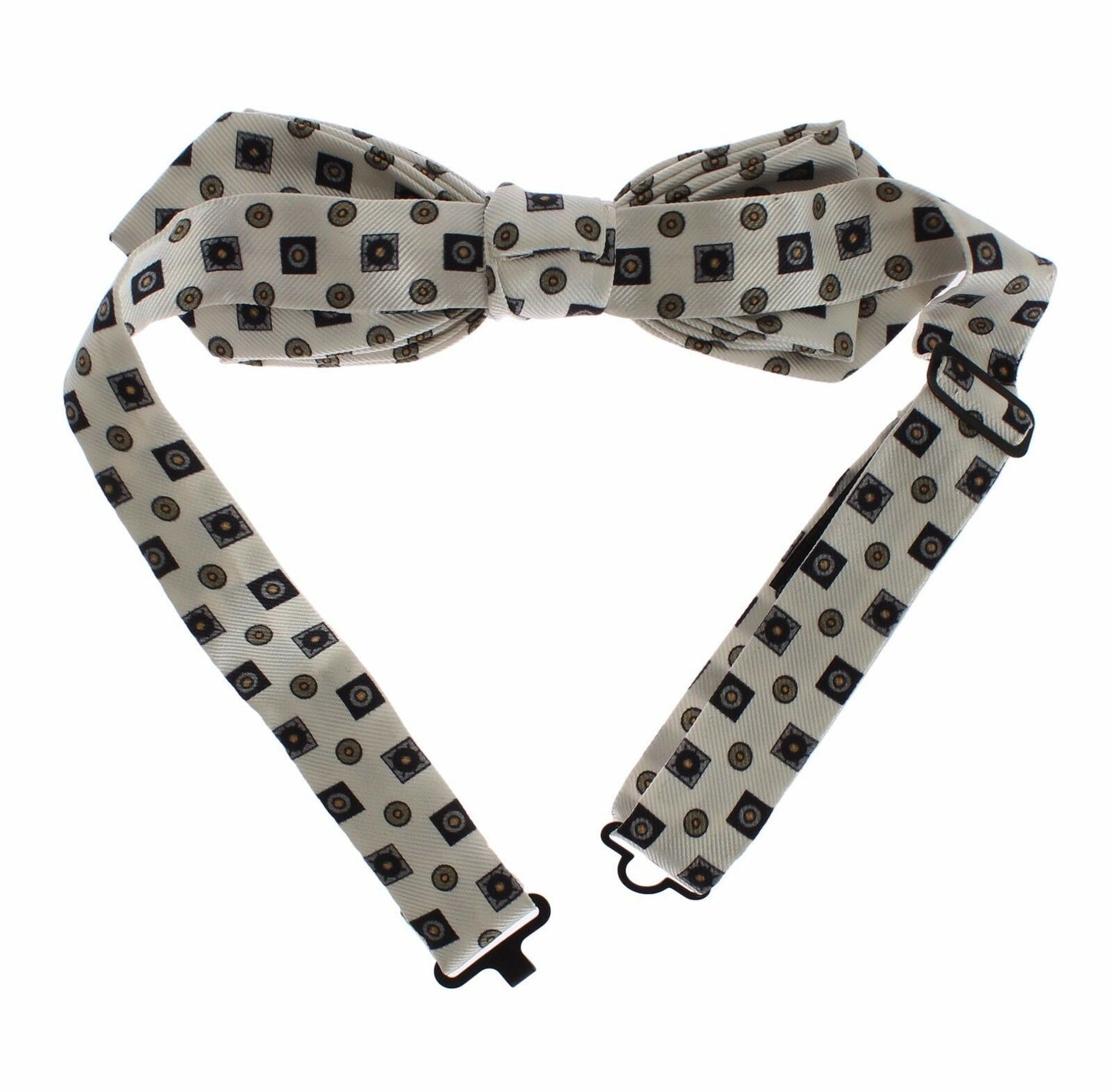 Dolce & Gabbana Weiße Seidenfliege Leder Herrengürtel Geschenkbox