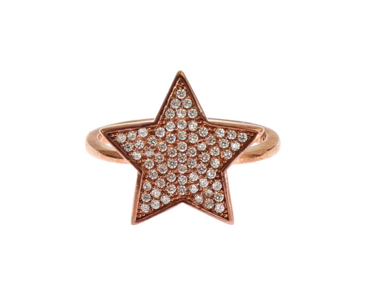 Nialaya Damen klar CZ Stern 925 Silber Ring