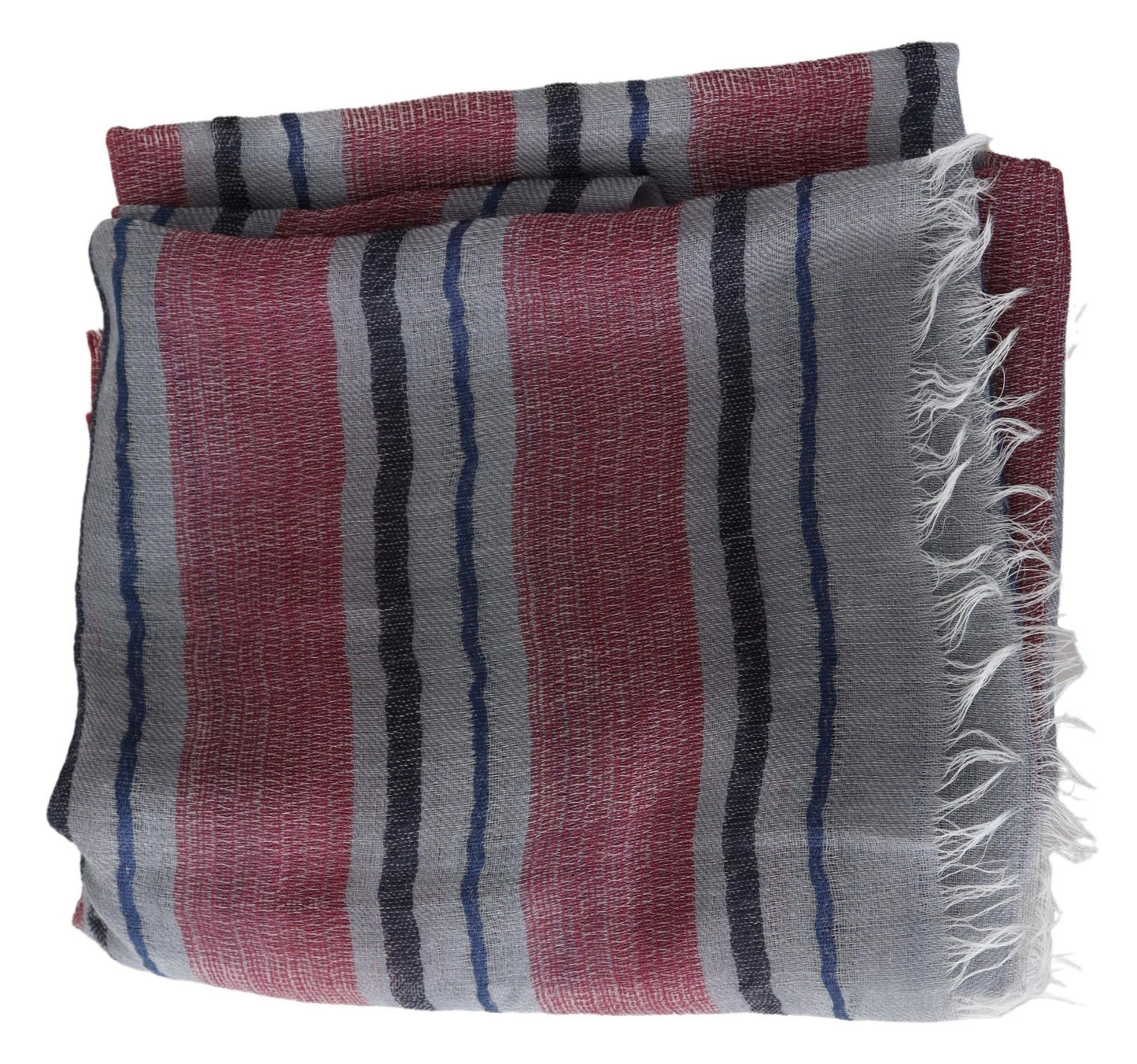 Missoni Mehrfarbig gestreiftes Wollgemisch Unisex-Halstuch