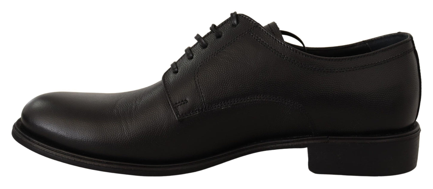 Dolce & Gabbana Schwarze Lederschnürschuhe für Herren Formaler Derby