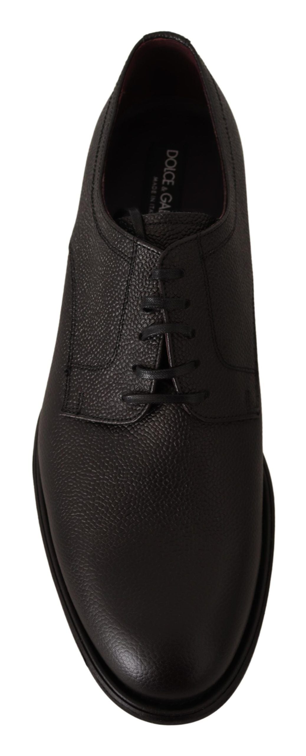 Dolce & Gabbana Schwarze Lederschnürschuhe für Herren Formaler Derby