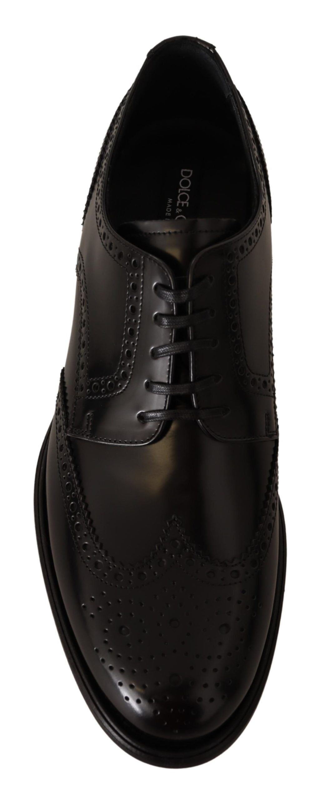 Dolce & Gabbana Schwarze Leder Oxford Wingtip Formelle Schuhe