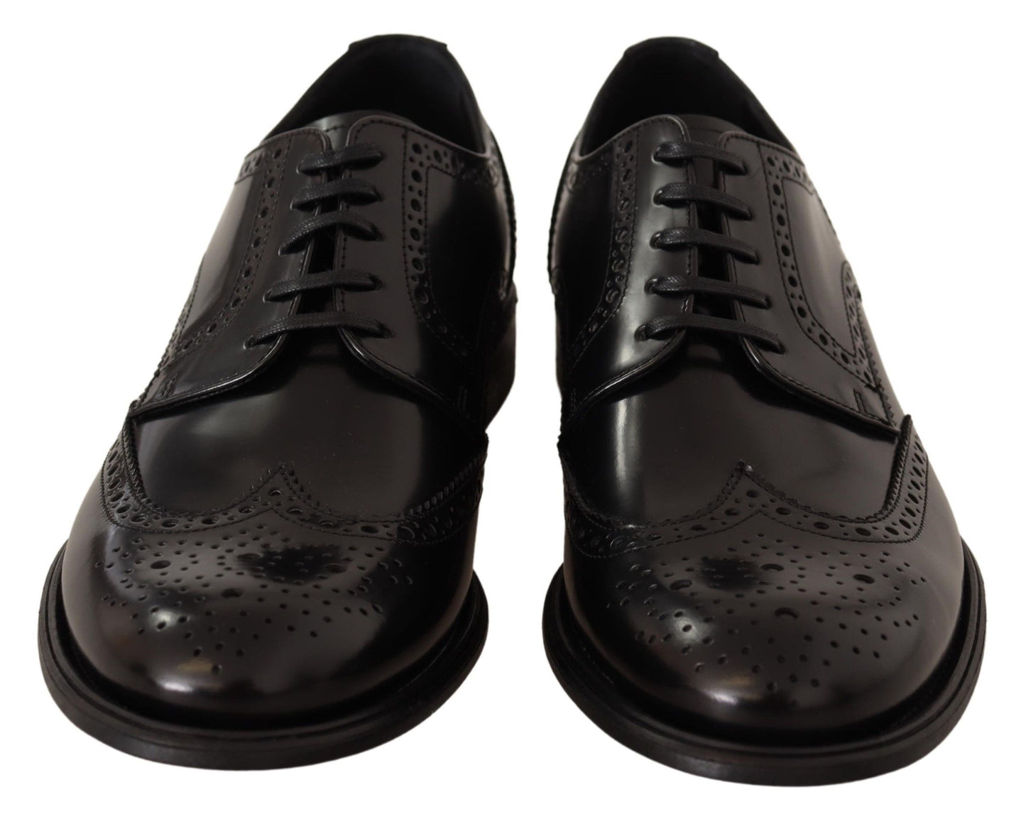 Dolce & Gabbana Schwarze Leder Oxford Wingtip Formelle Schuhe