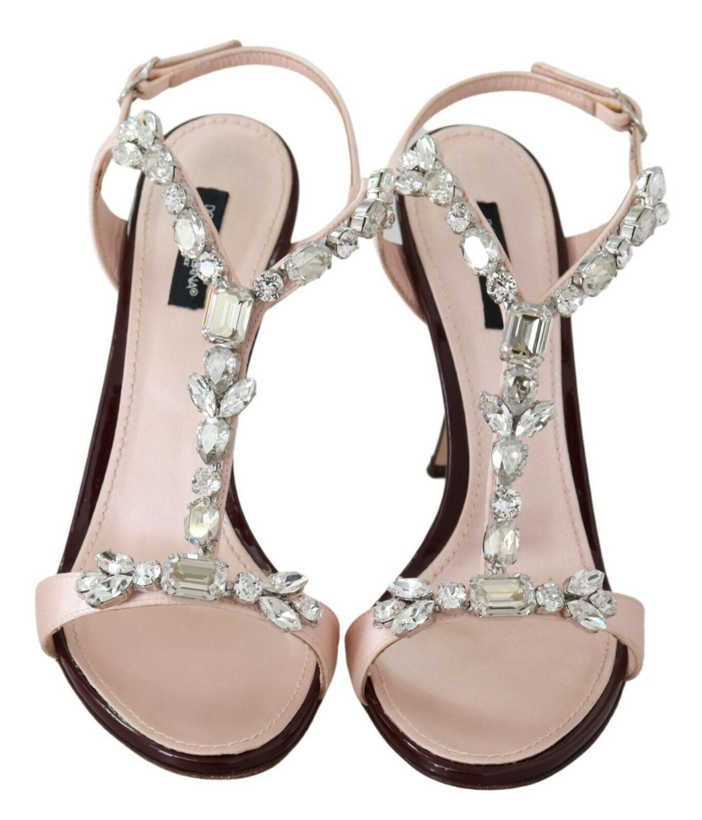 Dolce & Gabbana Rosa Kristalle Heels Keira Sandalen
