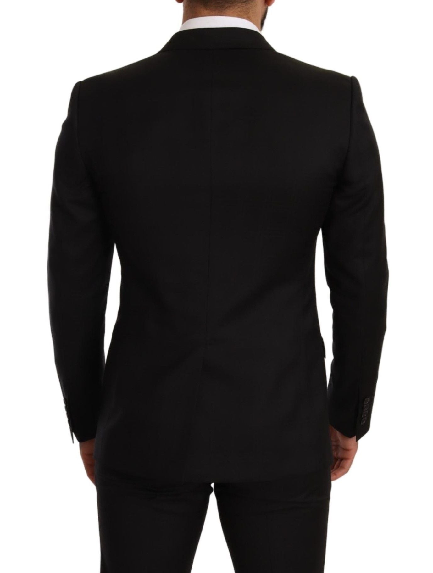 Dolce & Gabbana Schwarzer Karo-Anzug MARTINI SLIM FIT 2 Stück
