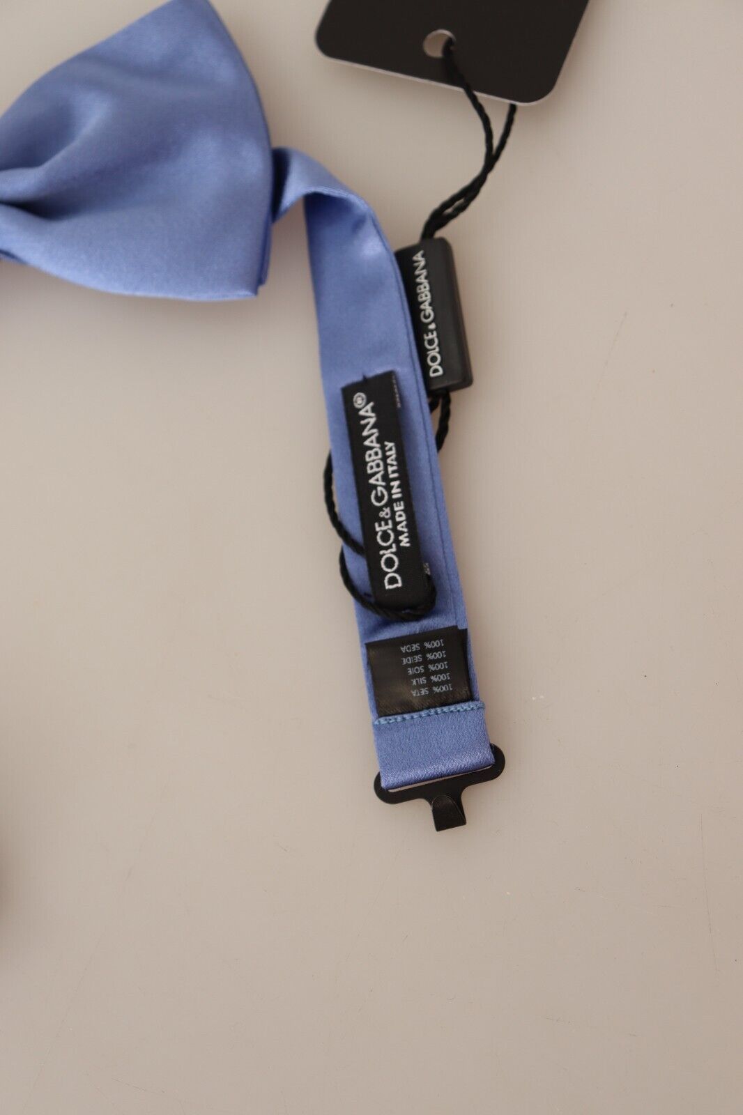 Dolce & Gabbana Lila 100% Seide Verstellbare Hals Papillon Fliege