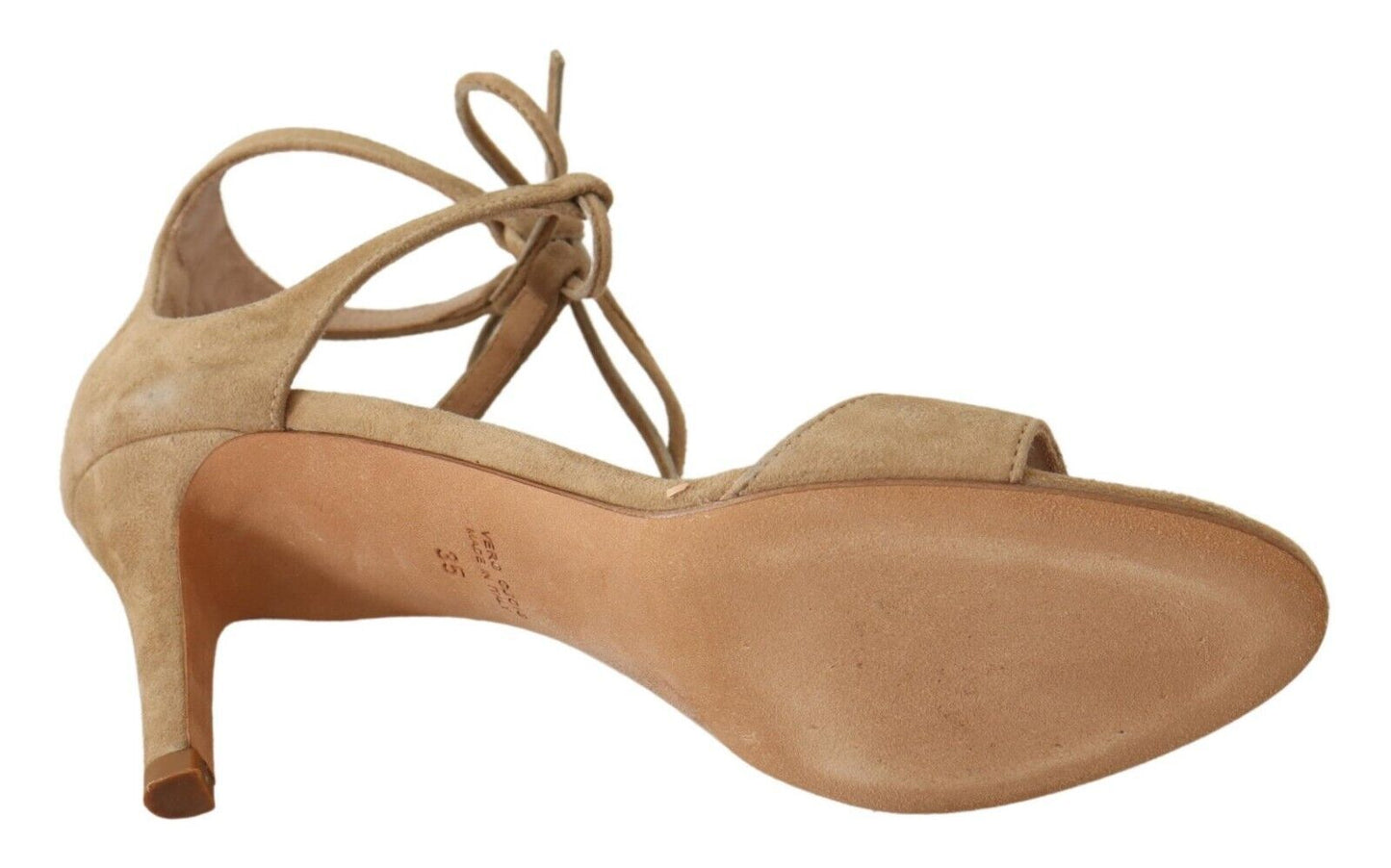 Maria Christina Beige Wildleder Riemchen Pumps Schuhe
