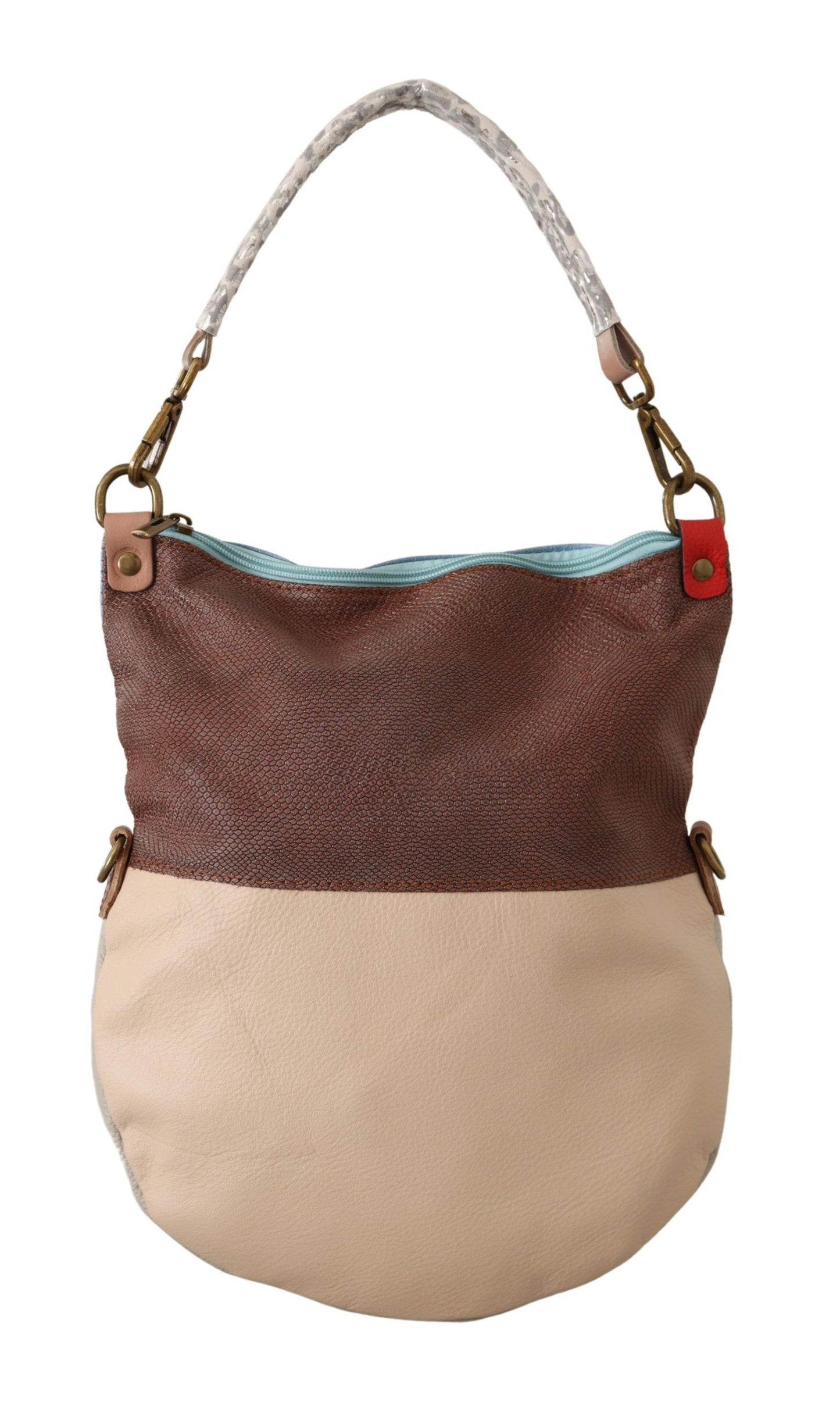 EBARRITO Multicolor Echtes Leder Schulter Tote Frauen Handtasche