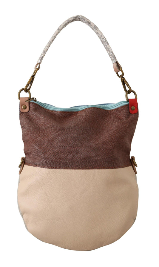 EBARRITO Multicolor Echtes Leder Schulter Tote Frauen Handtasche