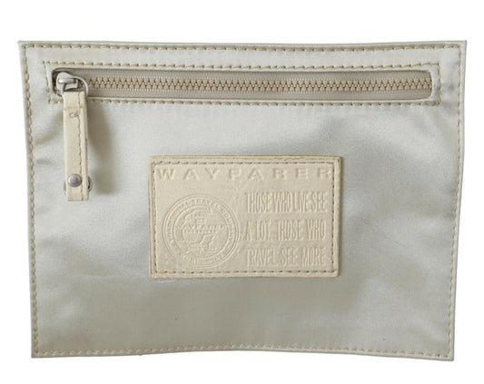 WAYFARER Weißes Portemonnaie mit Reißverschluss