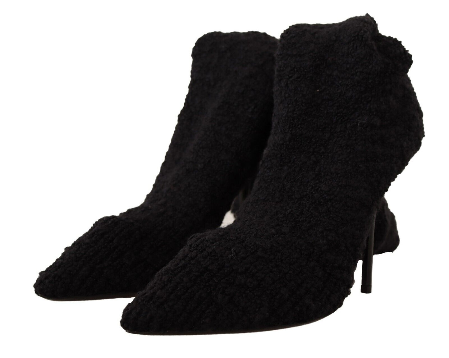 Dolce & Gabbana Schwarze Stretch-Socken Kniestrümpfe Schuhe
