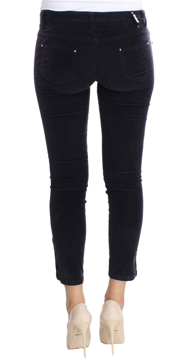 Costume National Lila Cropped Corduroys Jeans