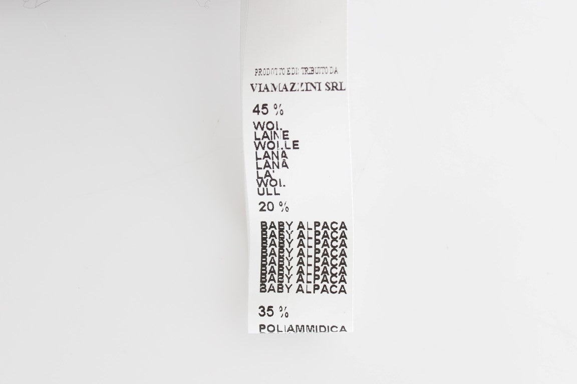 Ermanno Scervino Grauer Strickpullover aus Wolle