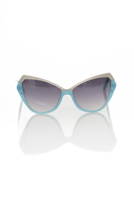 Frankie Morello Hellblaue Acetat Damen-Sonnenbrille