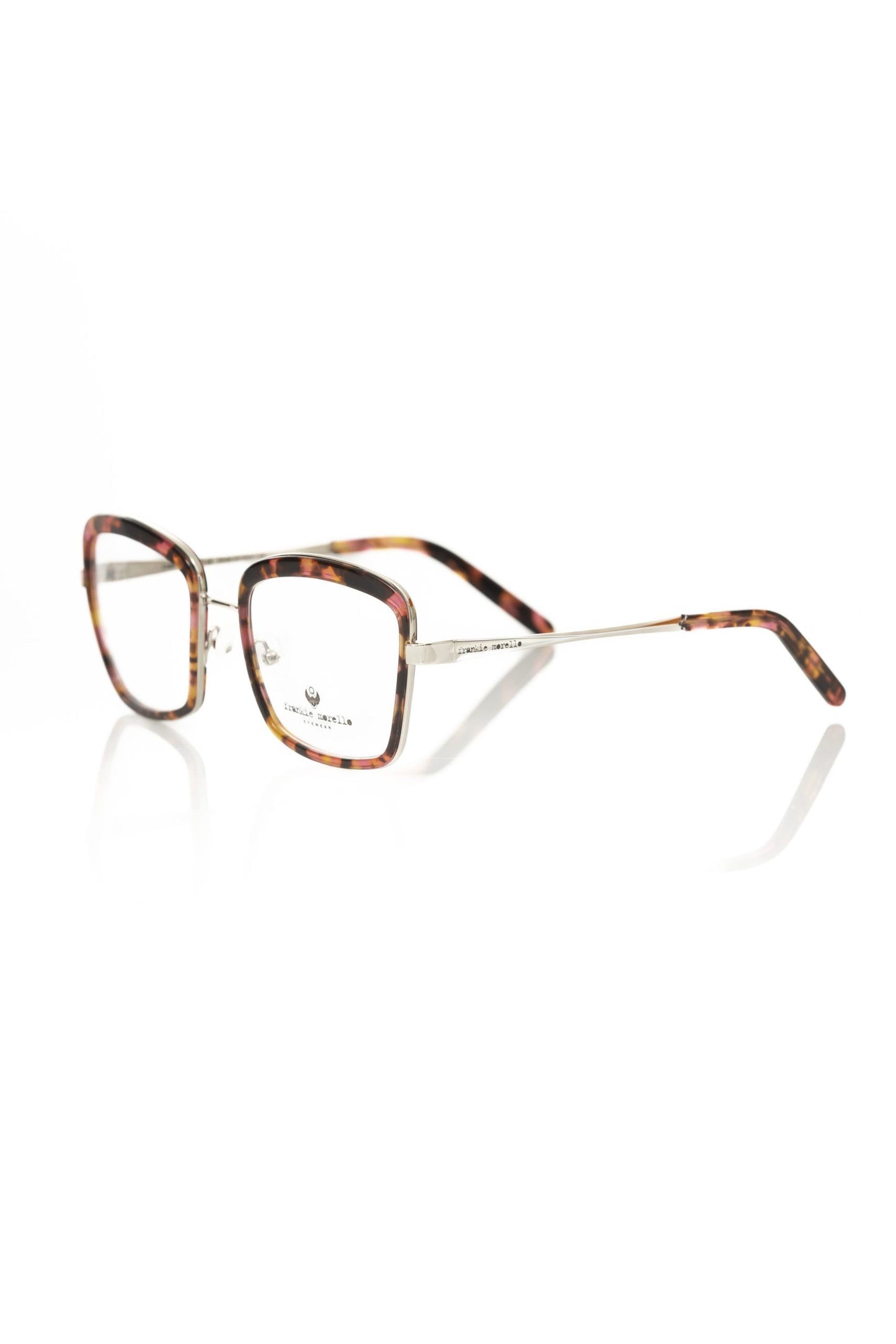 Frankie Morello Rote Metallische Damenbrille