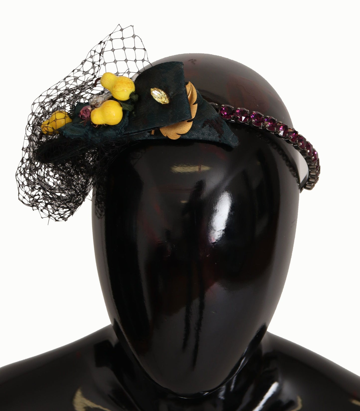 Dolce & Gabbana Lila Kristall Diadem Stirnband Zitronen Sizilien Tiara