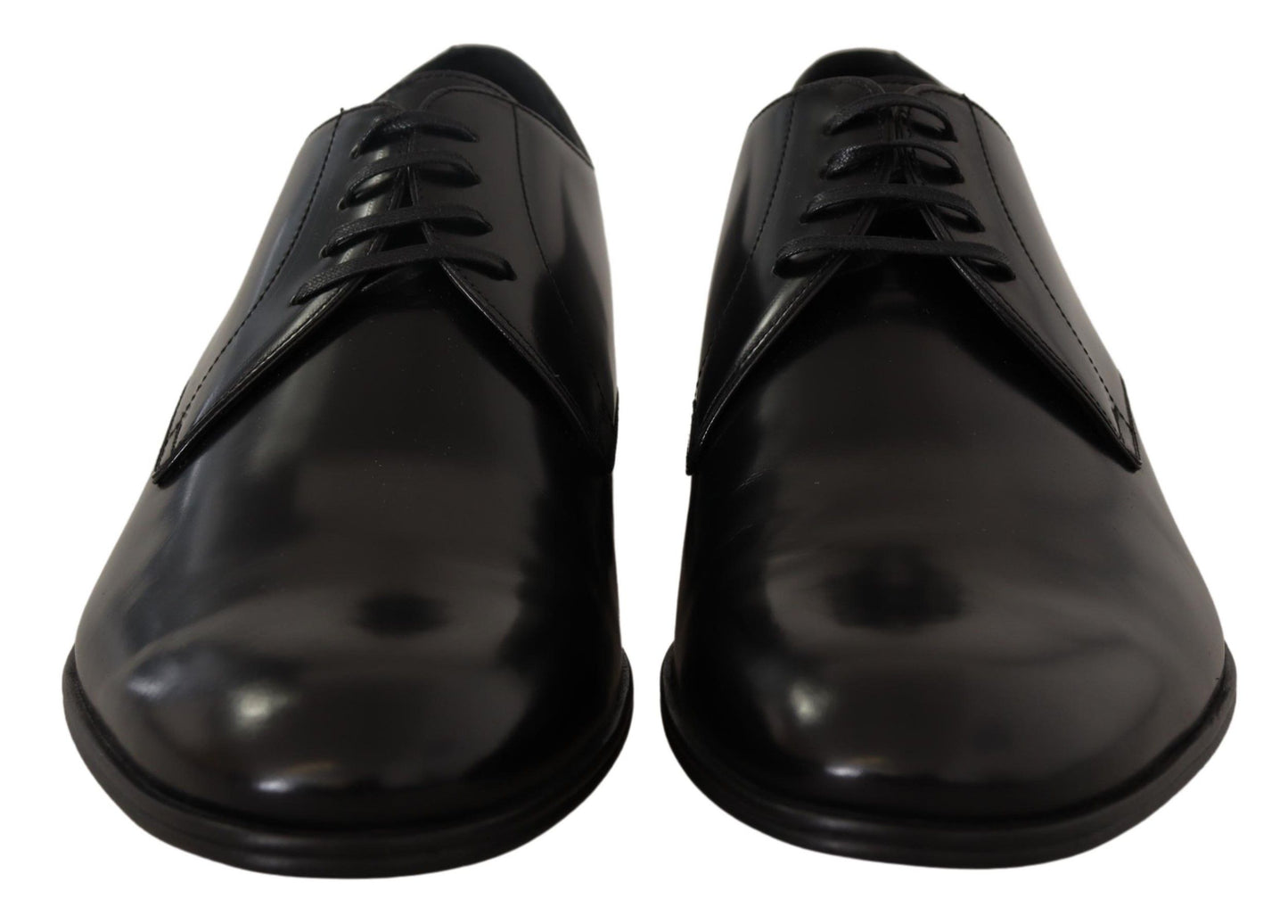Dolce & Gabbana Schwarze Leder-Schnürschuhe für formelle Derbys