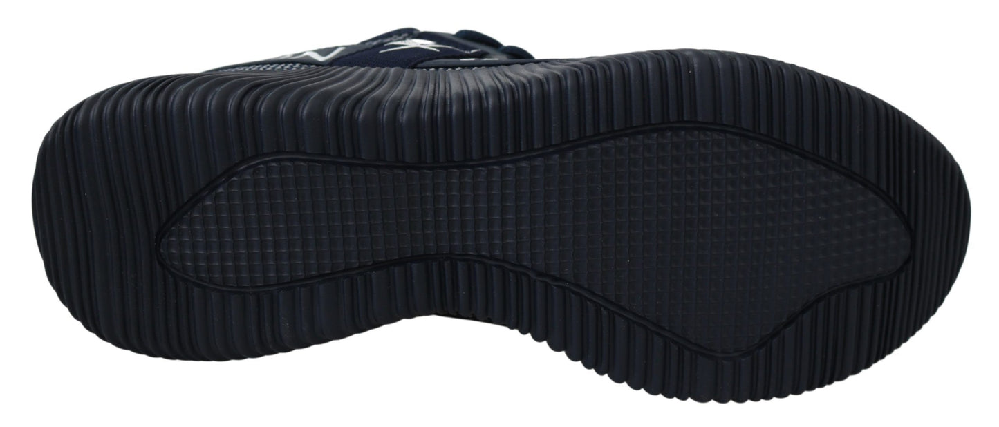 Plein Sport Exklusive blaue Indaco Carter Turnschuhe