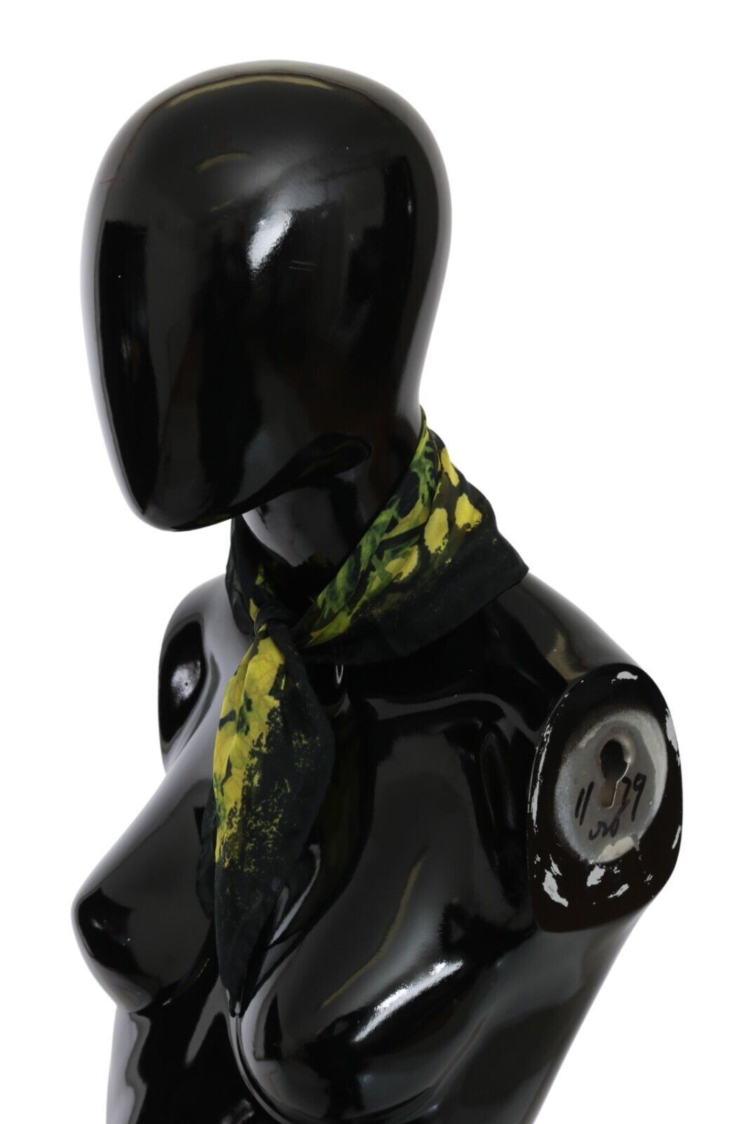 GF Ferre Schwarz Gelb Floral Wrap Schal Foulard Schal