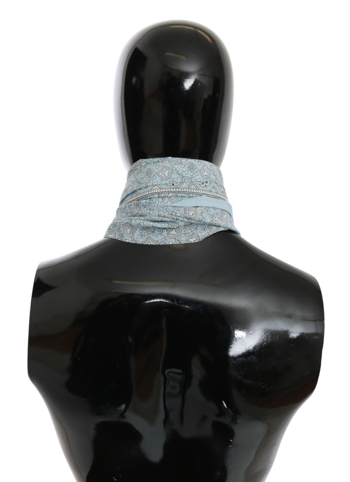 Ermanno Scervino Hellblauer Bandana-Wickelschal Foulardschal