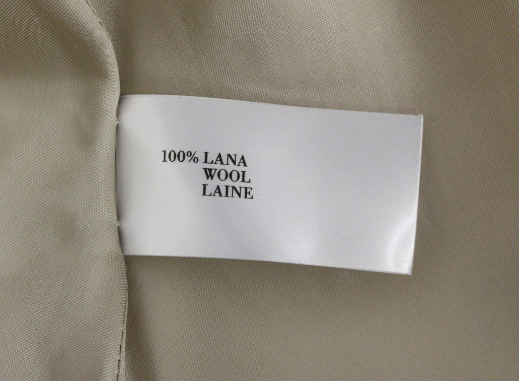 Andrea Incontri Weißes bedrucktes Etuikleid mit V-Ausschnitt