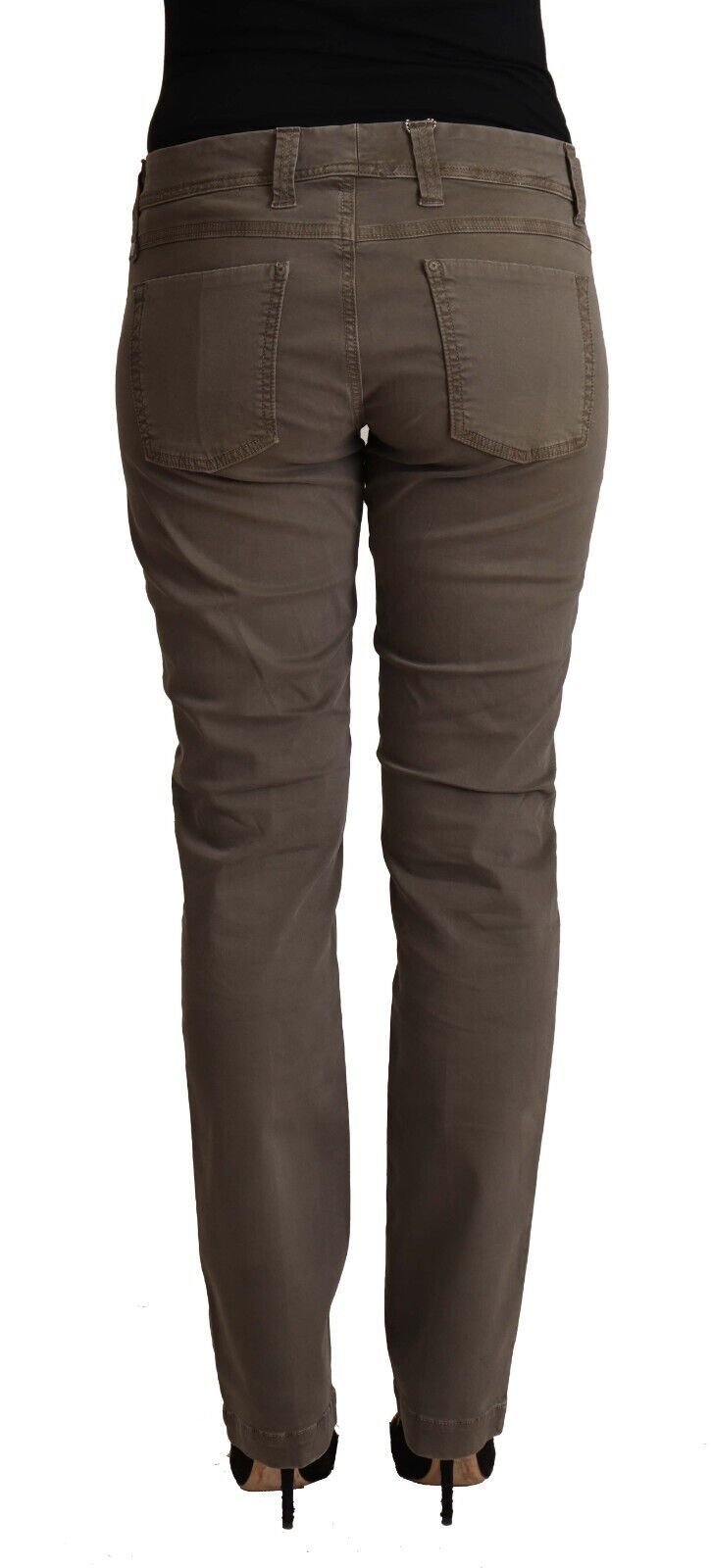 CYCLE Braun Baumwolle Niedrige Taille Skinny Casual Jeans