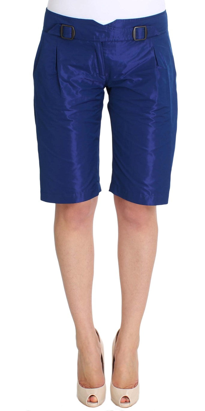 Ermanno Scervino Blaue Über-Knie-Bermudashorts