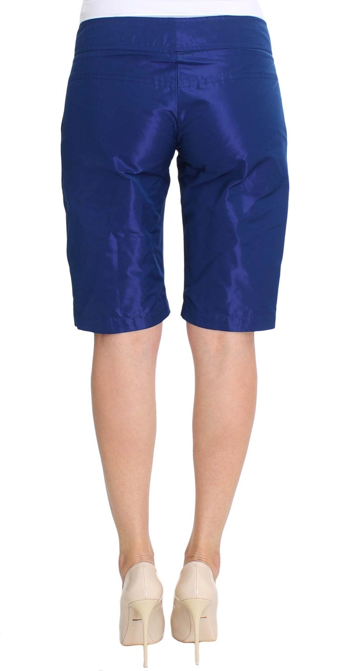 Ermanno Scervino Blaue Über-Knie-Bermudashorts