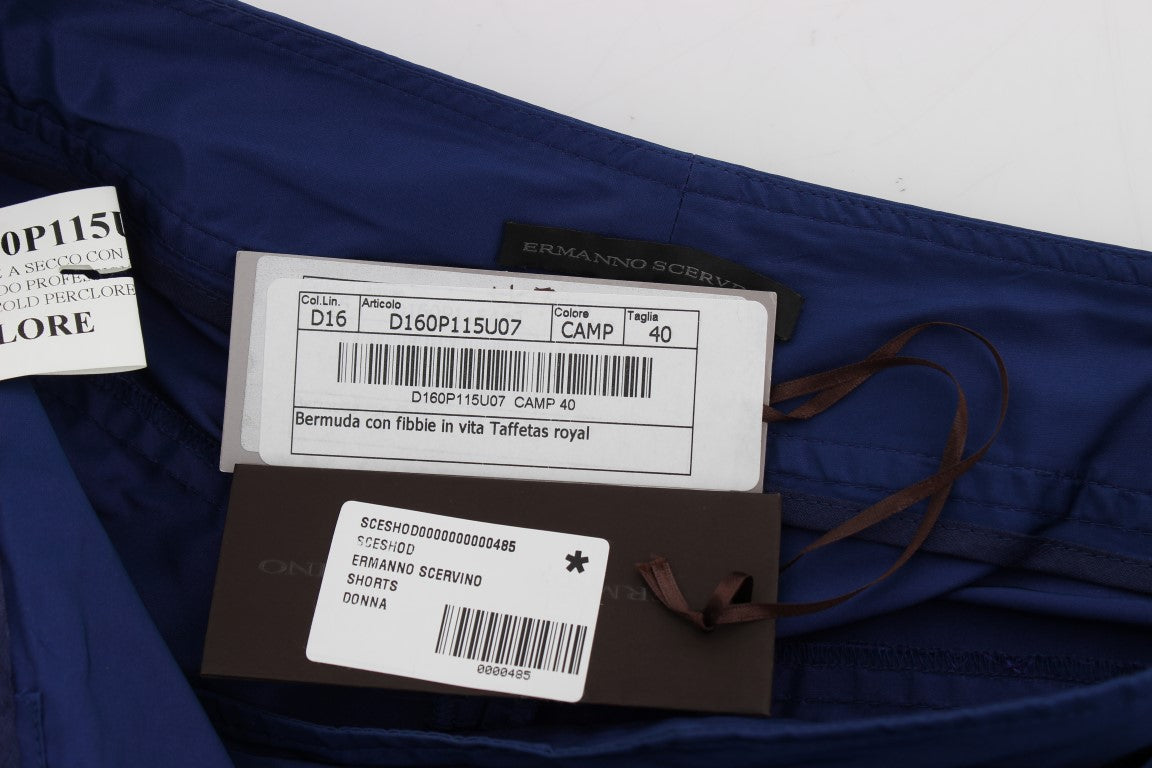 Ermanno Scervino Blaue Über-Knie-Bermudashorts
