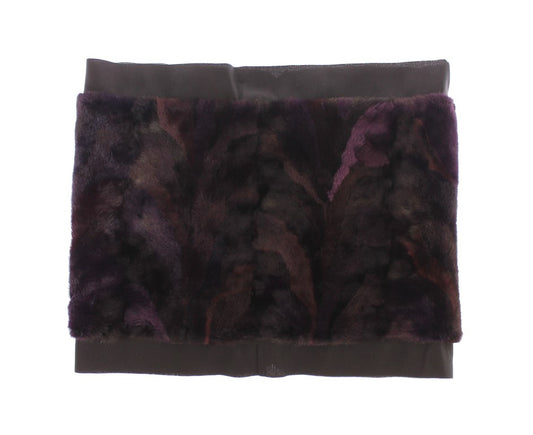 Dolce & Gabbana Lila MINK Pelzschal Foulard Neck Wrap