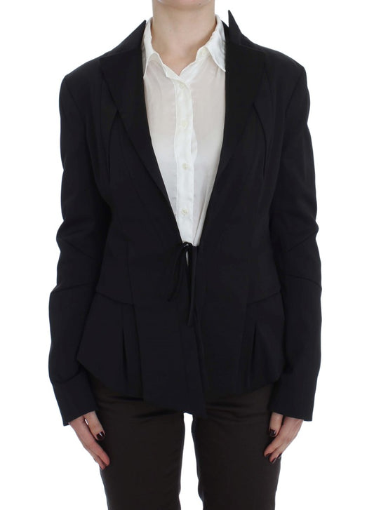 Exte Schwarze einreihige Blazerjacke aus Stretch
