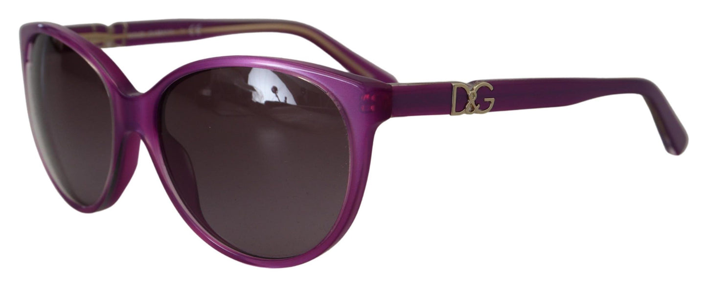 Dolce & Gabbana Lila Acetat Rahmen Runde Schattierungen DG4171P Sonnenbrille