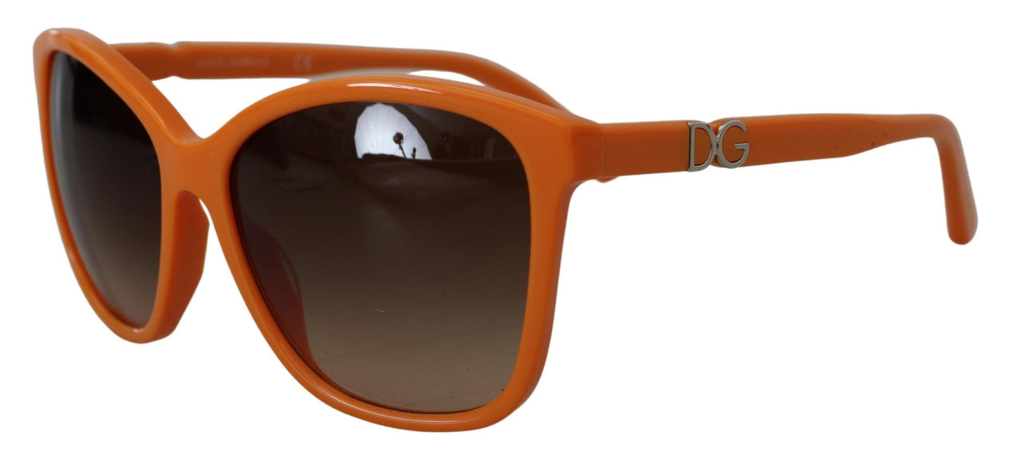 Dolce & Gabbana Orange Acetat Rahmen Runde Sonnenbrille DG4170PM Sonnenbrille